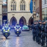 Die Polizei beherrschte für drei Tage das Bild in der Innenstadt von Münster.