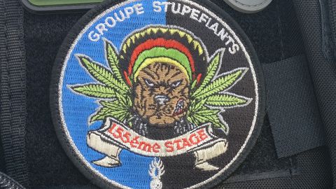 Wappen der Groupe stupéfiants ("Drogengruppe" der Dientshundstaffel) 