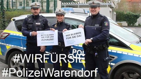 #stayathome Polizei Warendorf