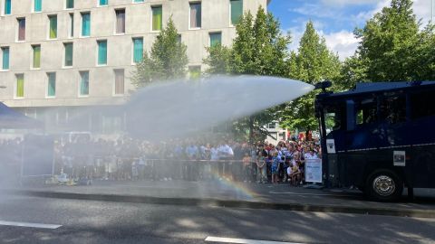 Vorführung Wasserwerfer 10.000